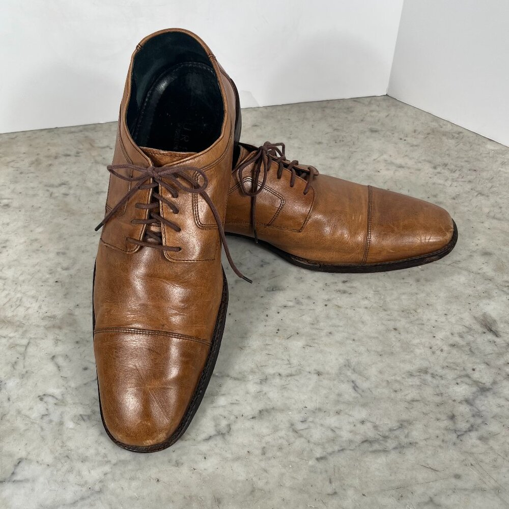 Men's Leather Johnston & Murphy Cap Toe Oxford. Size 13 in Tan